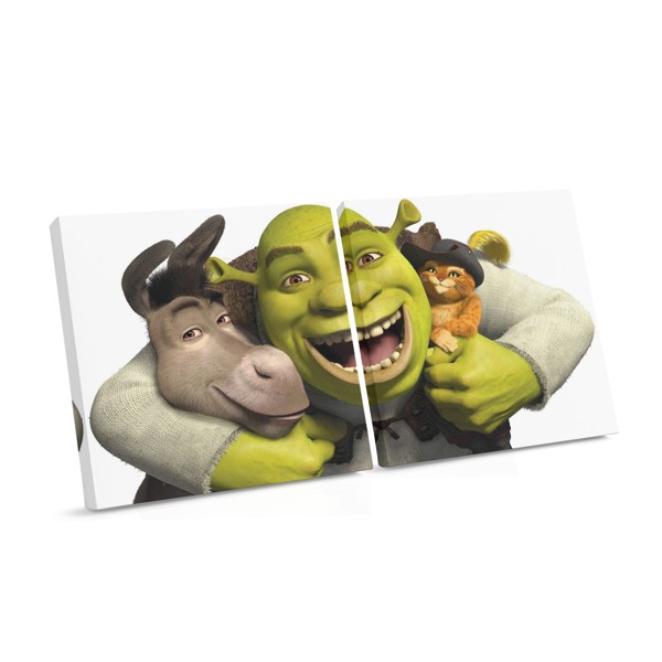 Shrek és barátai animációs vászonnyomat