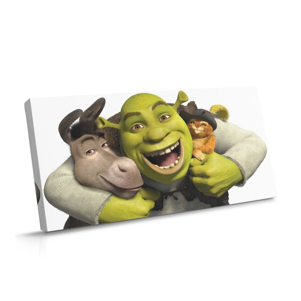 Lienzo Impreso Shrek y Amigos Animados