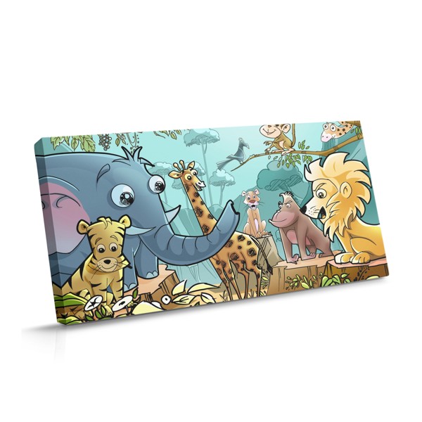 Lienzo Animales de la Jungla