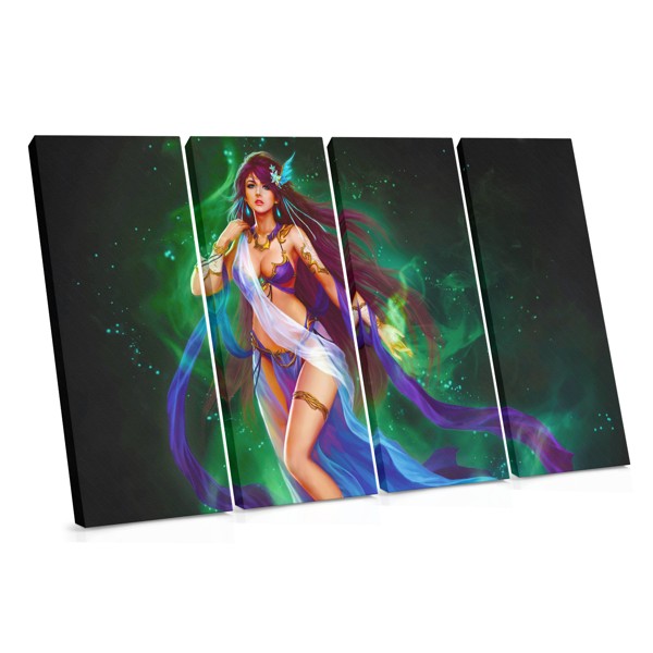 Fantasy Godin Portret Canvas Print