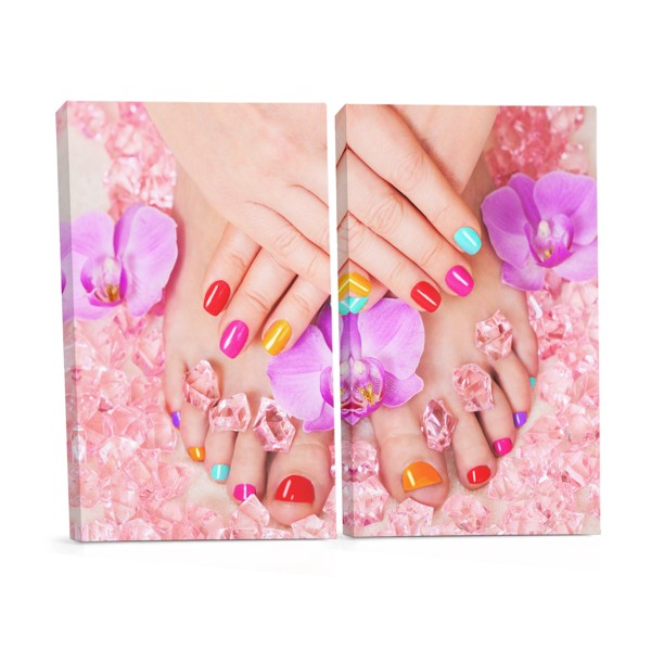 Leinwanddruck Bubblegum Pink Nails