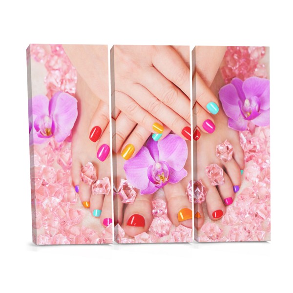 Bubblegum Pink Nails Canvas Print