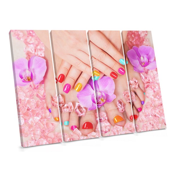 Bubblegum Pink Nails Canvas Print