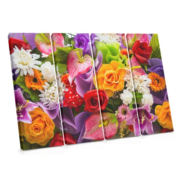 Spring Flower Bouquet Canvas Print