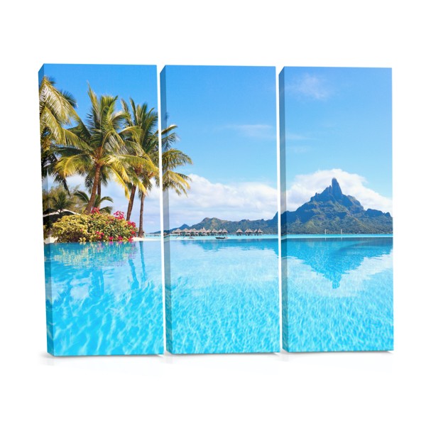 Sommermeer Leinwanddruck mit Meerblick