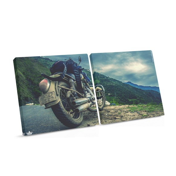 Motorcycle Road Journey Canvas Print