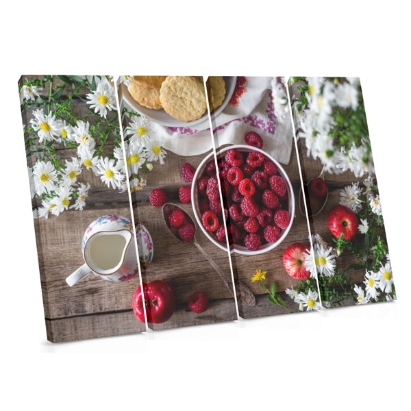 Lienzo de Frutas Frescas de Verano para Desayuno