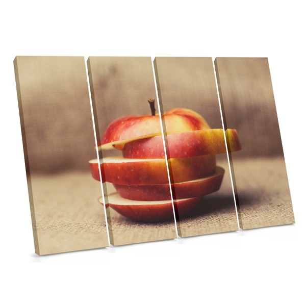 Abstract Apple Slice Canvas Print