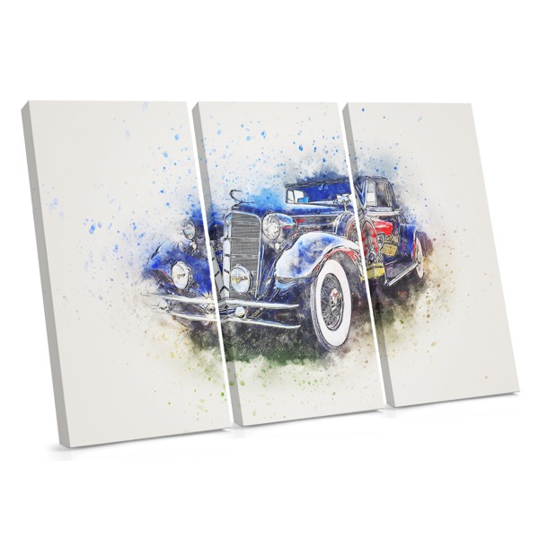 Tablou Canvas Auto Retro Abstract