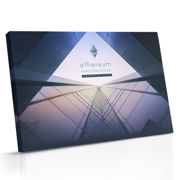 Ethereum-symbol kryptovaluta canvastryck