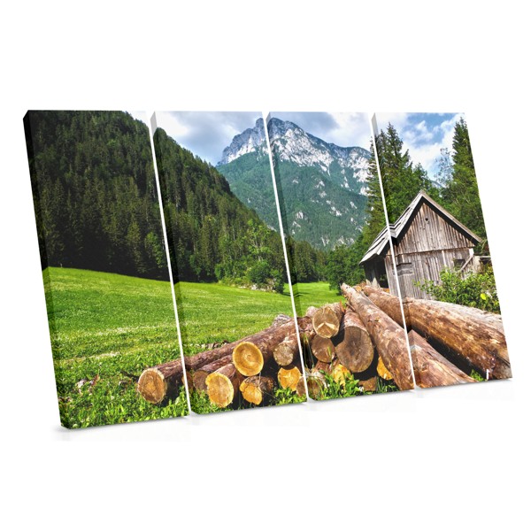 Impressão em Tela Paisagem de Montanha com Árvore