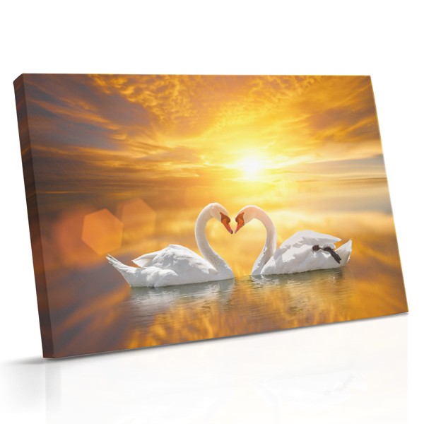 Zonsondergang Over Kalme Zee Canvasprint