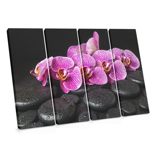 Stampa su Tela Orchidea e Pietre Spa