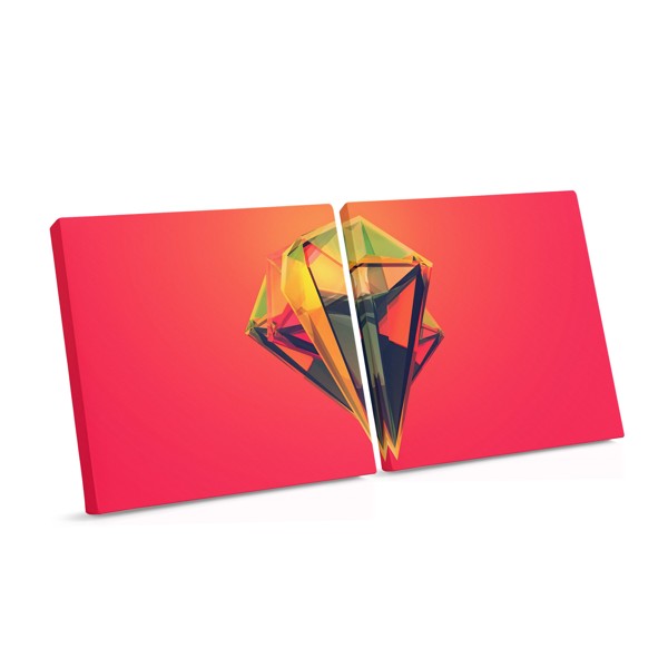 3D Abstracte Reflectie Canvas Print