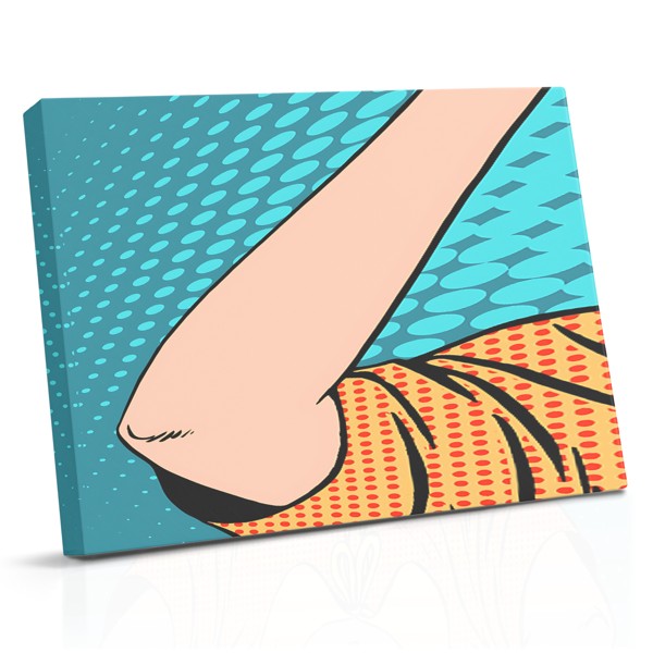 Uma bolha de fala OMG em negrito apresentada em estilo pop art clássico com pontos de meio-tom vermelho, amarelo e azul