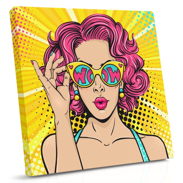 Lienzo Pop Art WOW Burbuja de Cómic