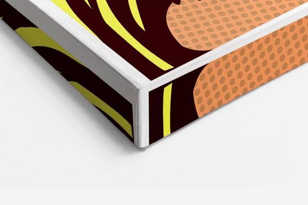 Pop Art „NOT THIS TIME“ retro stiliaus portreto spausdinys ant drobės - ant sienos interjere
