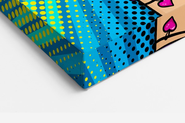 Stampa su tela pop art Girls Rock - alla parete in un interno