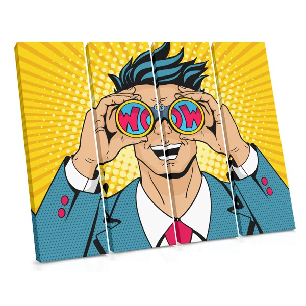Lienzo Pop Art WOW Comic Print