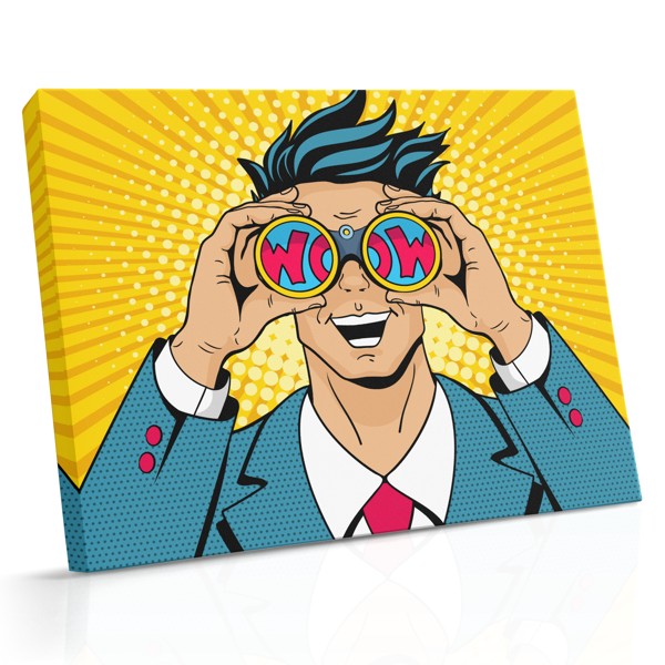 Lienzo Pop Art WOW Comic Print