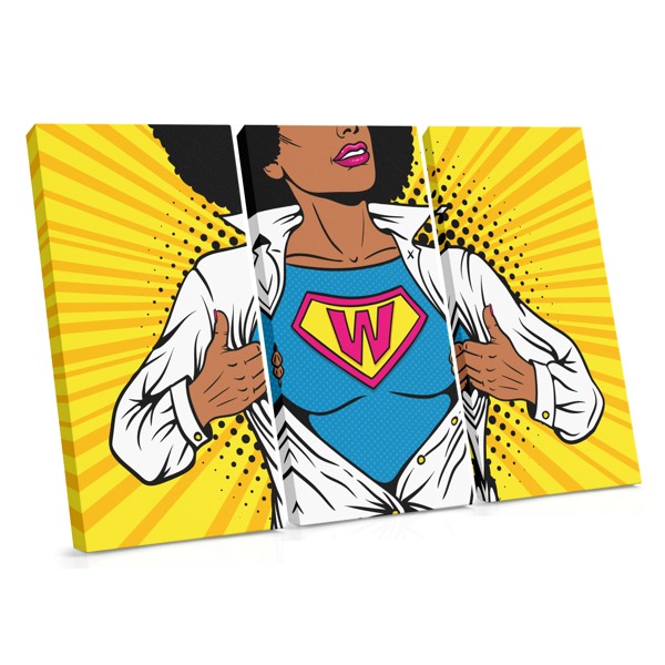 Lienzo Pop Art Superwoman