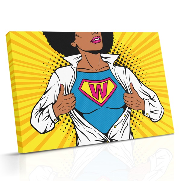 Lienzo Pop Art Superwoman