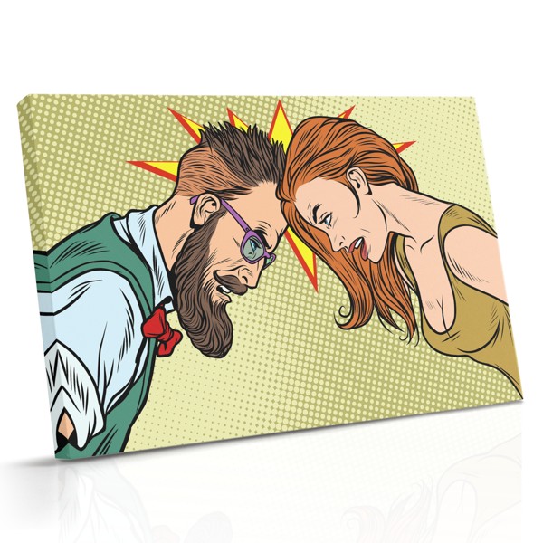Tisk na plátně Pop art módní portrét