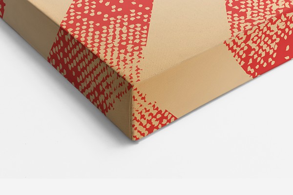 Pop Art SUCCESS Typografi Lærredstryk - på væggen i et interiør