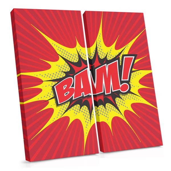 Pop Art BAM! Komiksu Grāmatas Audekla Prints