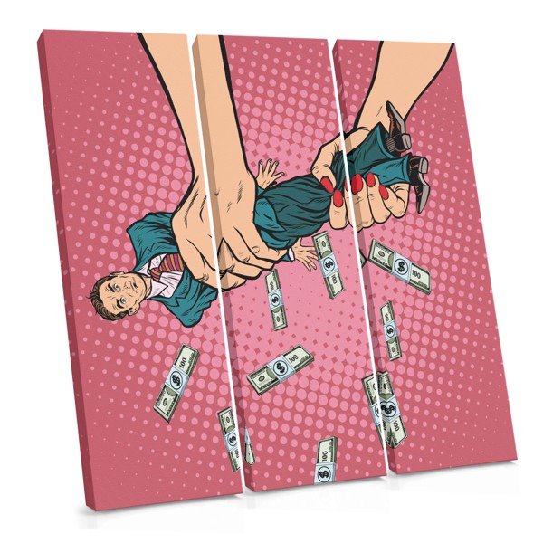 Pop Art Pokladnička Canvas Print