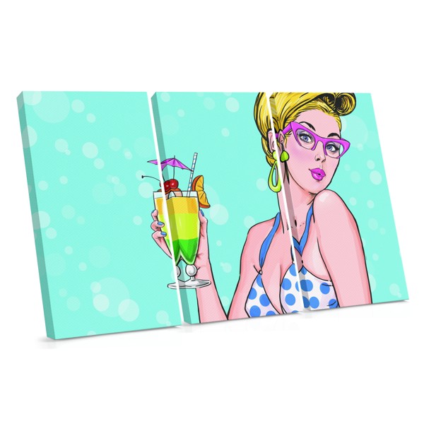 Tipar pe pânză Pop Art Vibrații de vară Retro