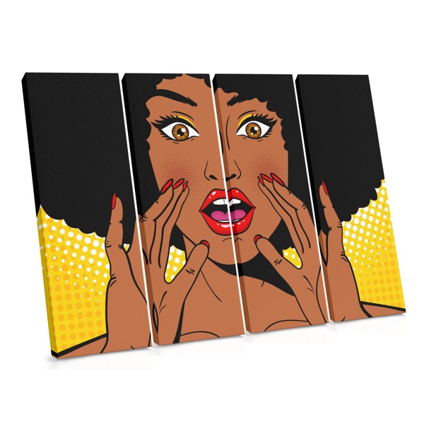 Lienzo Pop Art Gossip Cartoon