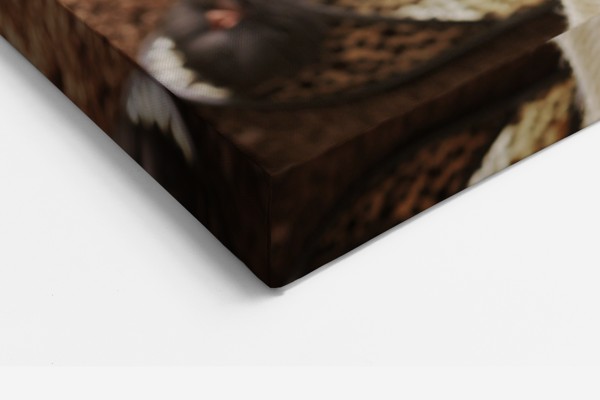 Kaffe och choklad canvas tryck - på väggen i ett rum
