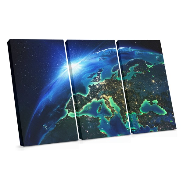 Stampa su Tela Terra dallo Spazio - Vista del Pianeta Blu