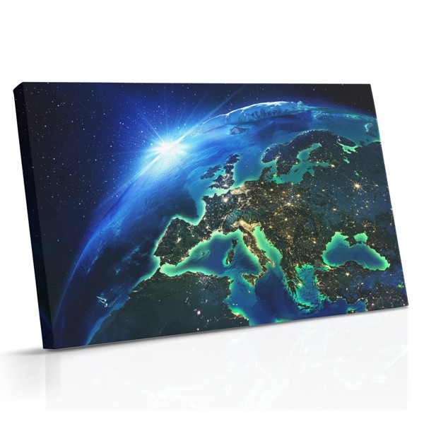 Země z vesmíru - plátno s pohledem na modrou planetu