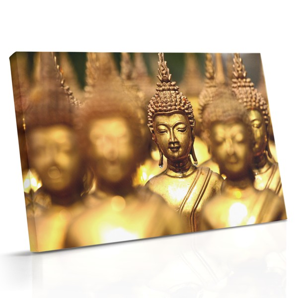 Zelta Buda statuja kanvas prints