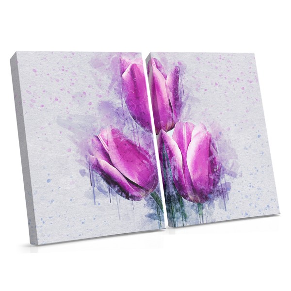 Abstracte Tulpen Canvas Print