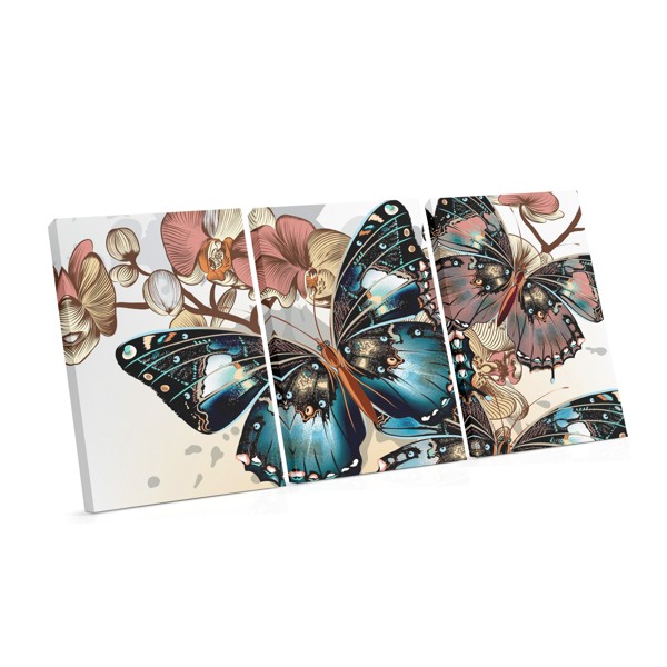 Abstrakcyjne Motyle Canvas Print - Współczesna Sztuka Wiosny