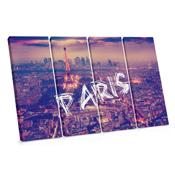 Paris Skyline Canvas Print med Eiffeltårnet