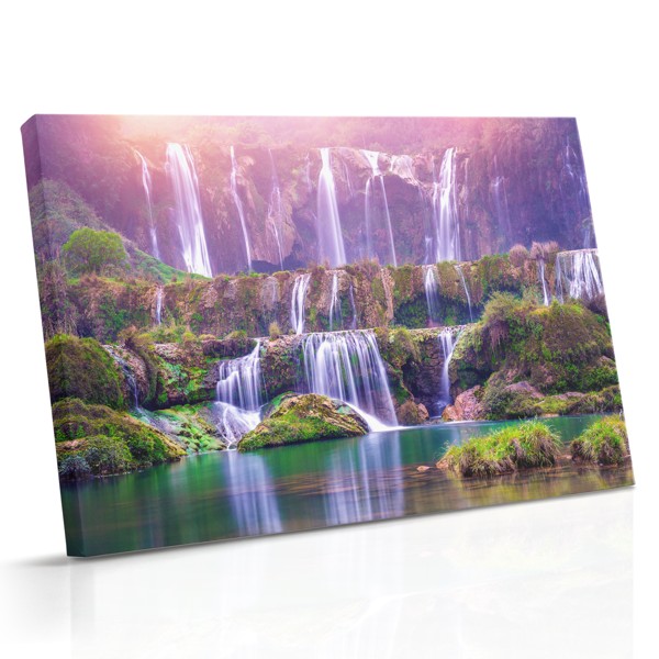 Impressão em Tela Cascata Violeta