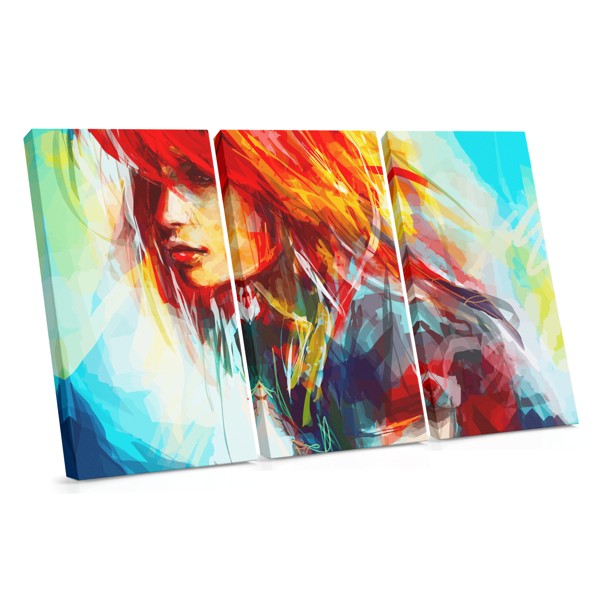 Abstraktne tulega naine kanvaspilt