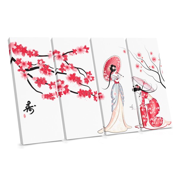 Spring Cherry Blossom Branch Canvas Print