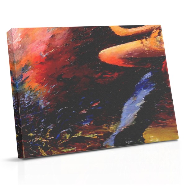 Abstract Dansende Figuur Canvas Print
