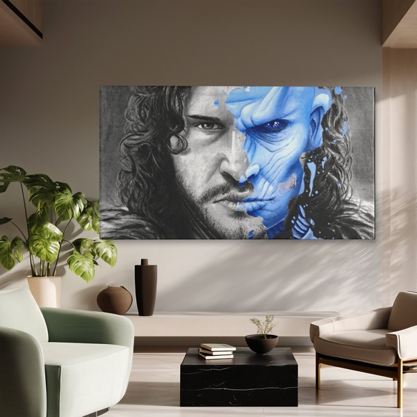 Game of Thrones - фентъзи дракон, платно - на стената в интериор