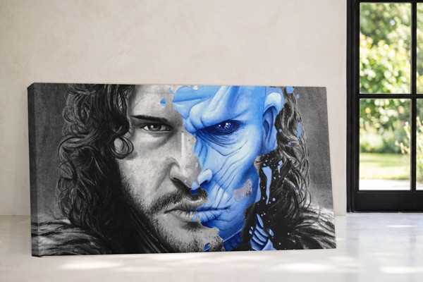 Game of Thrones - фентъзи дракон, платно - на стената в интериор