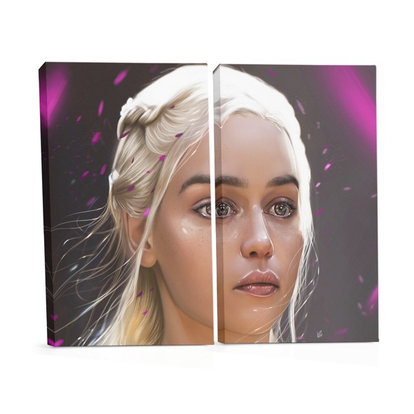 Impressão em Tela Game of Thrones Dragão Fantasia