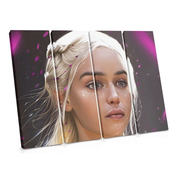 Game of Thrones fantasydrage lærredstryk