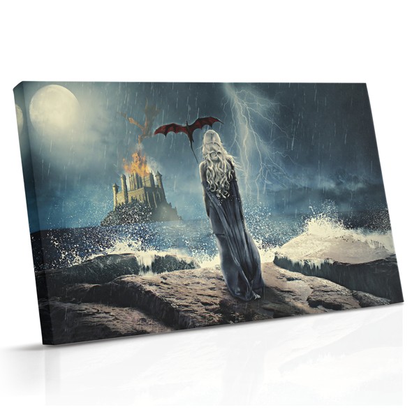Fantasydrakes tron canvastryck