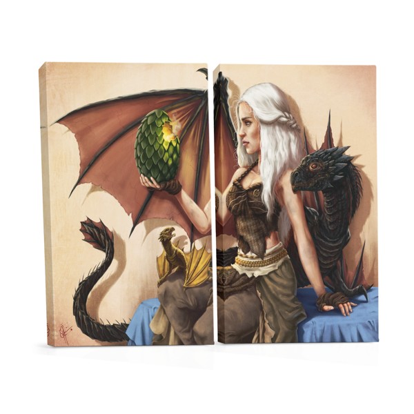 Impressão em Tela Dragão de Gelo - Inspirado em Game of Thrones