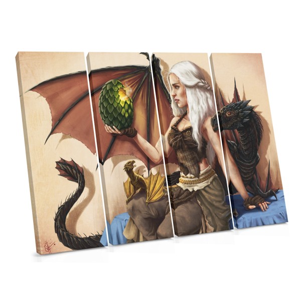 IJsdraak Vlucht Canvas Print - Game of Thrones Geïnspireerd